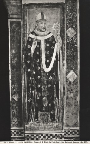 Alinari, Fratelli — Maestro di Santa Maria in Porto Fuori - sec. XIV - Santo vescovo — insieme